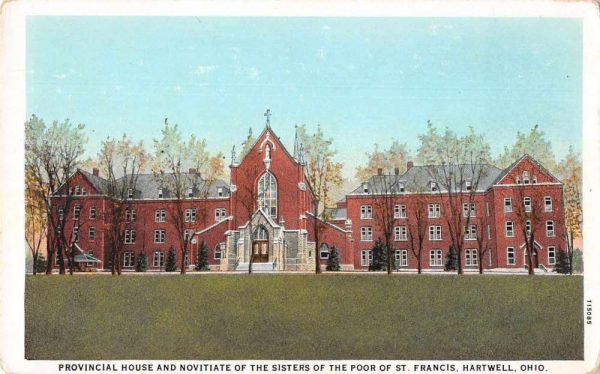 Hartwell Ohio Sisters of the Poor of St Francis Vintage Postcard J80212