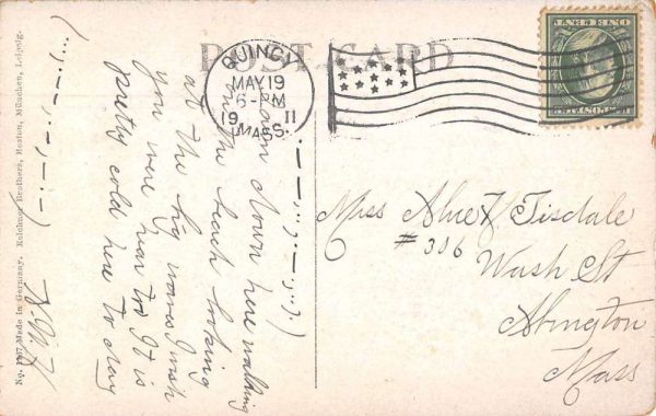 Houghs Neck Massachusetts Metropolitan Sewerage Plant Vintage Postcard J80247 - Image 2