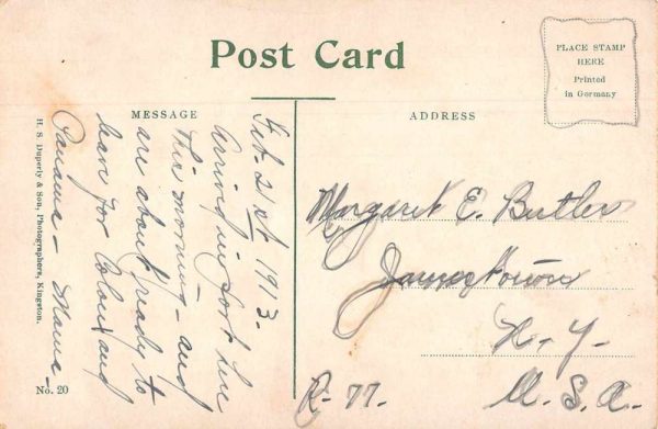 Kingston Jamaica King Street Trolley Antique Postcard J80353 - Image 2