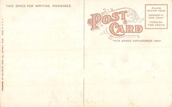Michigan Shipping Logs Logging Winter Scene Antique Postcard K105139 - Image 2
