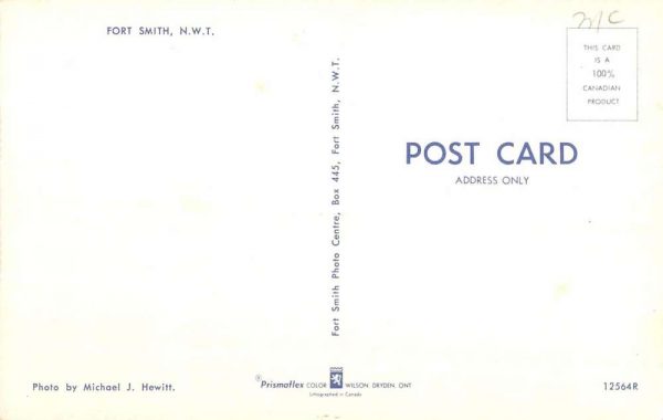 Fort Smith North West Territories Canada Birdseye View Vintage Postcard K105169 - Image 2