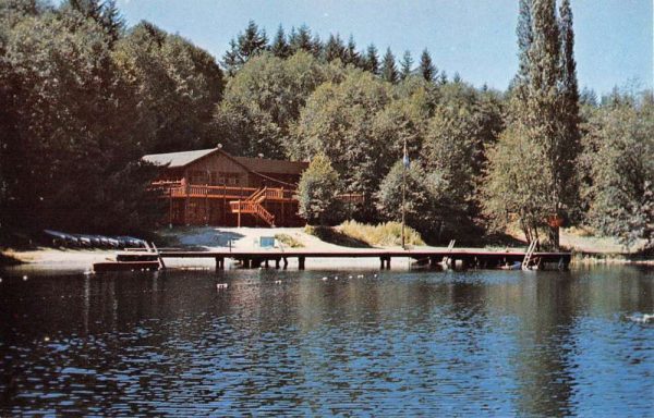 Stanwood Washington Camp Killoqua Waterfront Vintage Postcard K105173