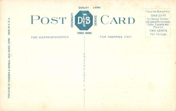 South Manchester Connecticut Congregational Church Antique Postcard K105190 - Image 2