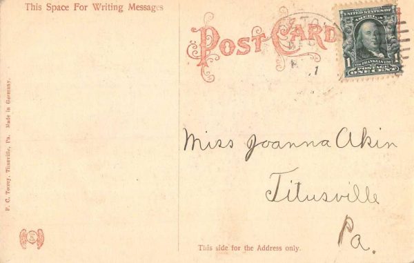 Titusville Pennsylvania Mystic Park Waterfront Antique Postcard K105266 - Image 2