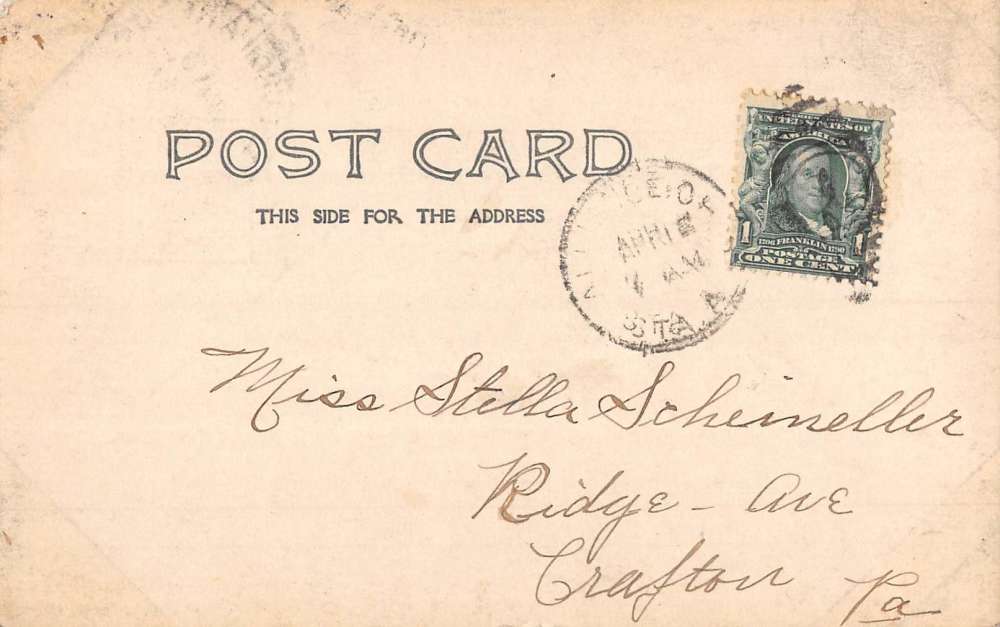 Alliance Ohio Carnegie Library Real Photo Antique Postcard K105318 - Image 2