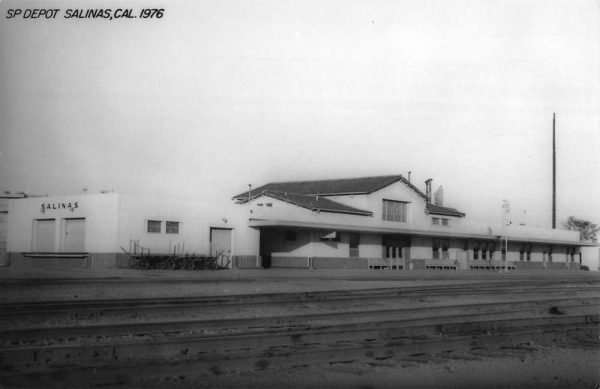 Salinas California SP Railroad Depot Real Photo Vintage Postcard K105469