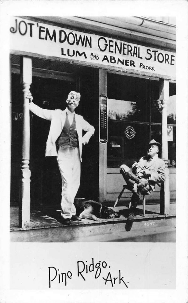 Pine Ridge Arkansas General Store Lum Abner Real Photo Antique Postcard J80579