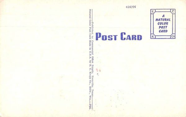 Hunt Texas Presbyterian Mo-Ranch Assembly Interior View Antique Postcard J80627 - Image 2