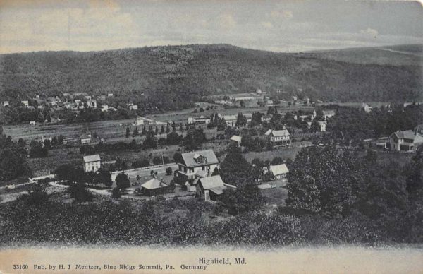 Highfield Maryland Birdseye View Of City Antique Postcard K105492