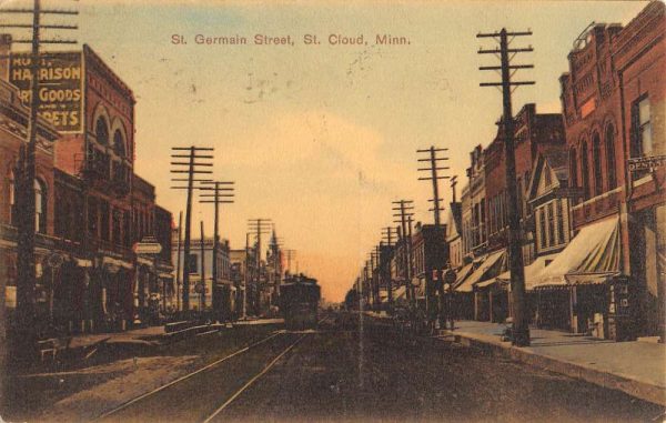 St Cloud Minnesota St Germain Street Scene Historic Bldgs Postcard K105534
