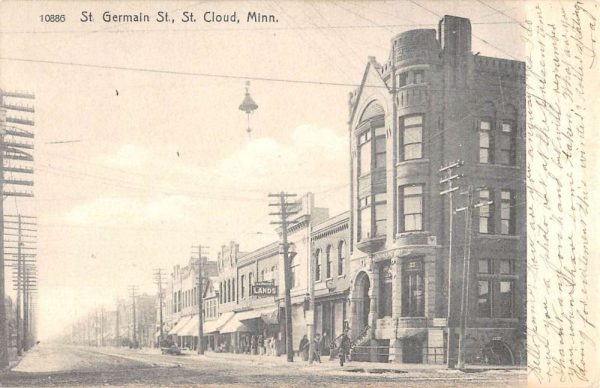 St Cloud Minnesota St Germain Street Scene Store Fronts Postcard K105535