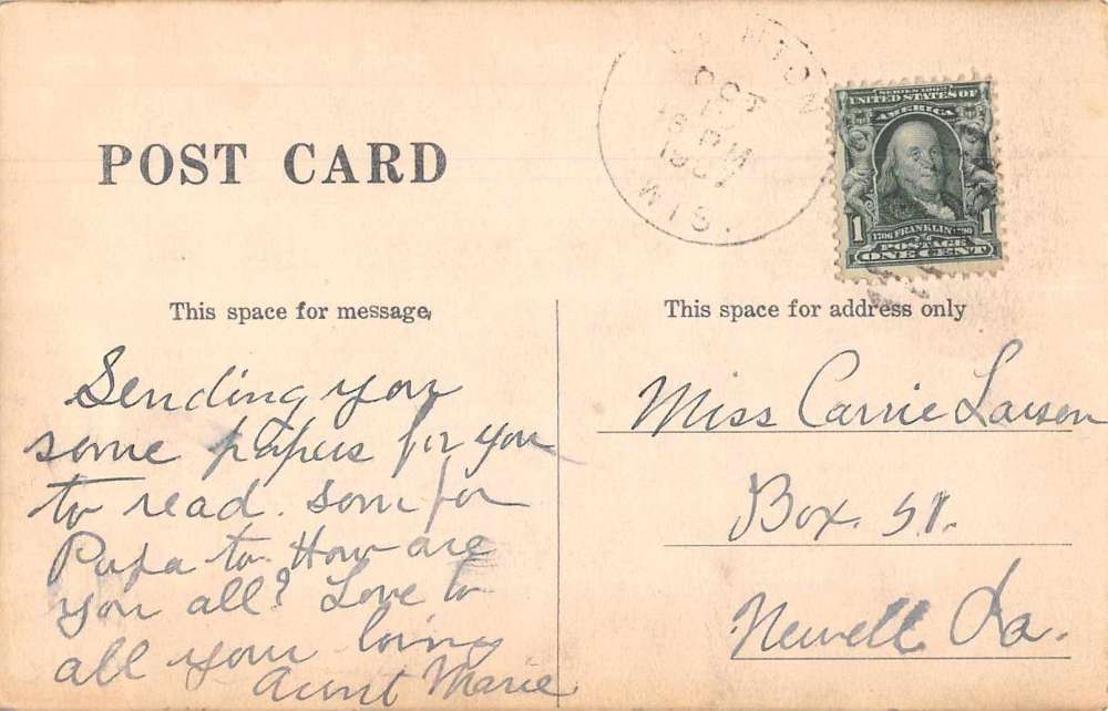 Wisconsin Public School Real Photo Antique Postcard J80781 - Image 2