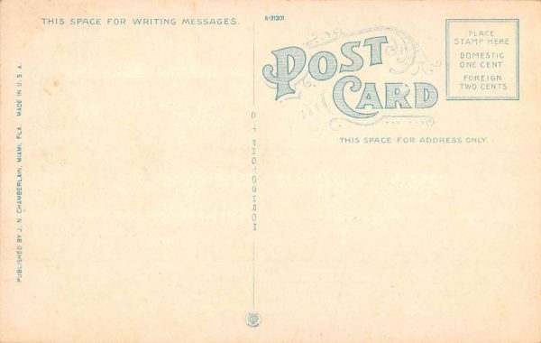 Miami Florida Mouth Of River Birdseye View Antique Postcard K105548 - Image 2