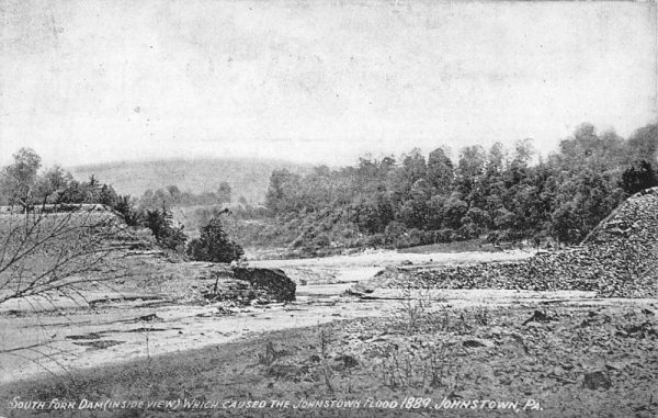 Johnstown Pennsylvania South Fork Dam Scenic View Antique Postcard K105629