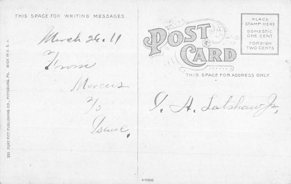 New Kensington Pennsylvania Upper Tin Mill Antique Postcard K105635 - Image 2