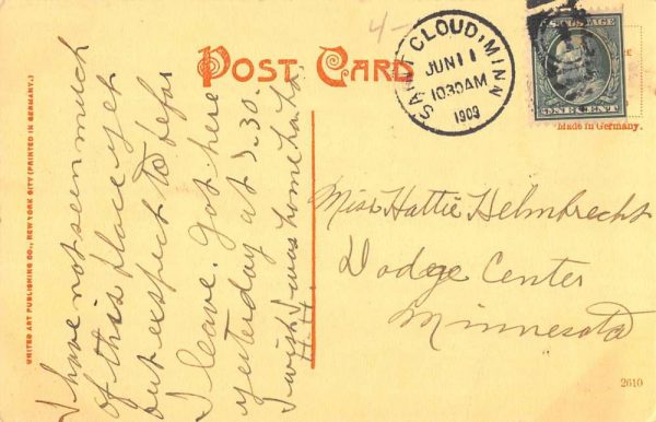 St Cloud Minnesota Birdseye View Of City Antique Postcard K105663 - Image 2