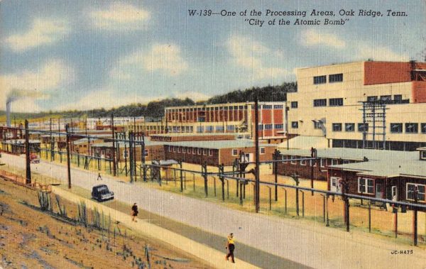 Oak Ridge Tennessee Processing Area Birdseye View Antique Postcard K105703