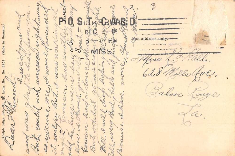 Vicksburg Mississippi Entrance National Cemetery Antique Postcard K105710 - Image 2