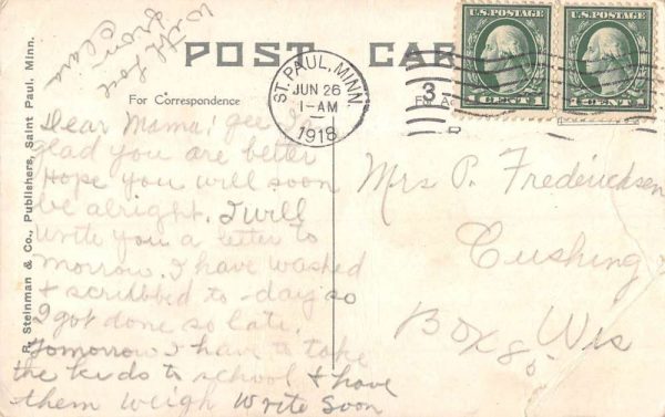 St Paul Minnesota White Bear Lake Wildwood Antique Postcard K105732 - Image 2