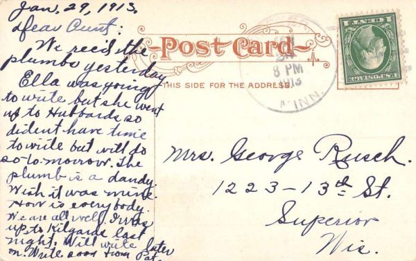 St Cloud Minnesota Lawrence Hall Street View Antique Postcard K105743 - Image 2