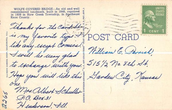 Galesburg Illinois Historic Wolfe Bridge Multiview Antique Postcard K105757 - Image 2