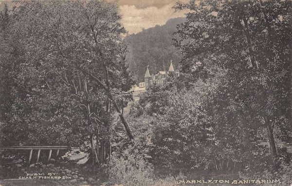 Markleton Pennsylvania Sanitarium Birdseye View Antique Postcard K105788
