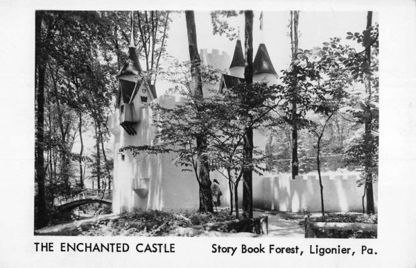 Ligonier Pennsylvania Enchanted Castle Real Photo Antique Postcard K105789