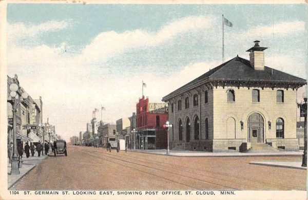 St Cloud Minnesota St Germain Street Looking East Antique Postcard K105851