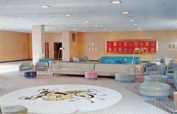 Iowa City Iowa Terrace Lounge Interior Vintage Postcard K105884