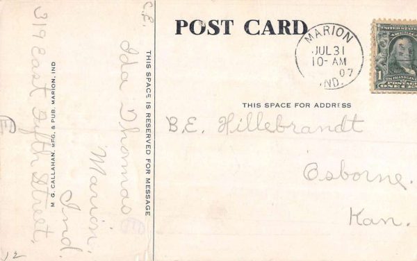 Marion Indiana Normal College Birdseye View Antique Postcard K105894 - Image 2