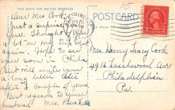 Bloomington Illinois Wesleyan University Memorial Library Postcard K105915 - Image 2