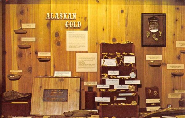 Fairbanks Alaska Berry Gold Room University Vintage Postcard K105963
