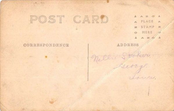 Sheldon Iowa Public School Real Photo Antique Postcard K106033 - Image 2