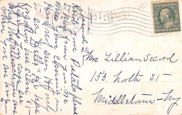 Middletown Connecticut Episcopal Church Street View Antique Postcard K106066 - Image 2