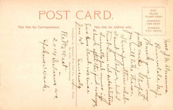 Coeur D Alene River Idaho Old Mission Exterior Antique Postcard K106073 - Image 2