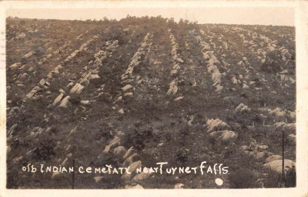 Ardmore Oklahoma Turner Falls Indian Cemetery Real Photo Postcard K106105