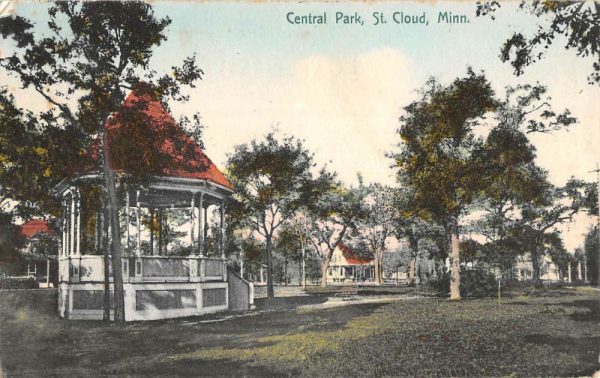 St Cloud Minnesota Central Park Scenic View Antique Postcard K106134
