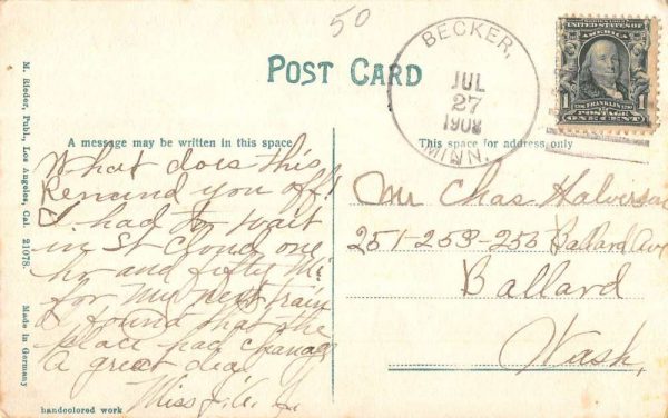 St Cloud Minnesota Central Park Scenic View Antique Postcard K106134 - Image 2