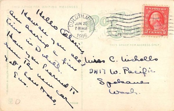 Duluth Superior Harbor Minnesota Ore Boats Waterfront Antique Postcard K106184 - Image 2