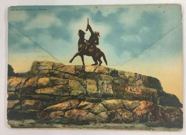 Cody Way Yellowstone Park Wyoming Souvenir Folder Antique Postcard K106234 - Image 2