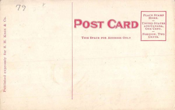 Bay City Michigan Trinity Church Street View Antique Postcard K106248 - Image 2