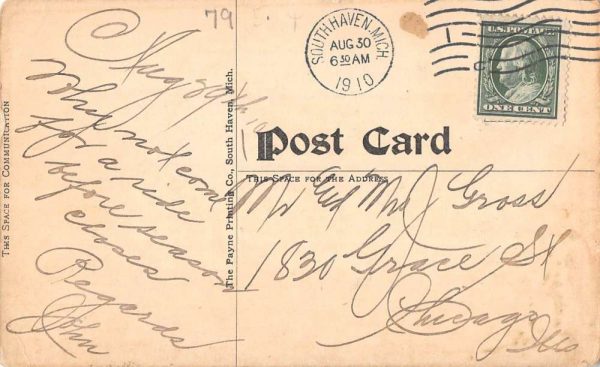 South Haven Michigan Black River Dreamland Antique Postcard K106266 - Image 2