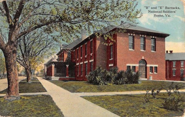 National Soldiers Home Virginia B E Barracks Antique Postcard K106403
