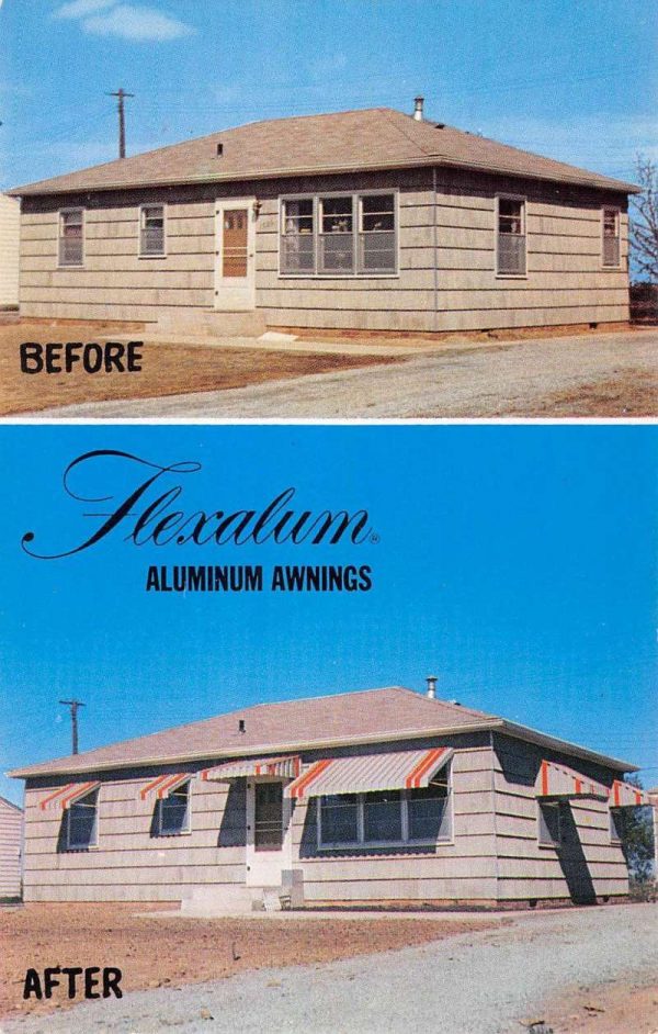 Flexalum Aluminum Awnings Advertisement Vintage Postcard K106413