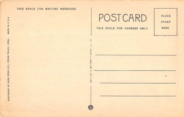 Cedar Falls Iowa Campus Scene Antique Postcard K106462 - Image 2