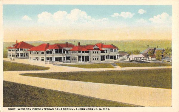 Albuquerque New Mexico Presbyterian Sanatorium Antique Postcard K106510