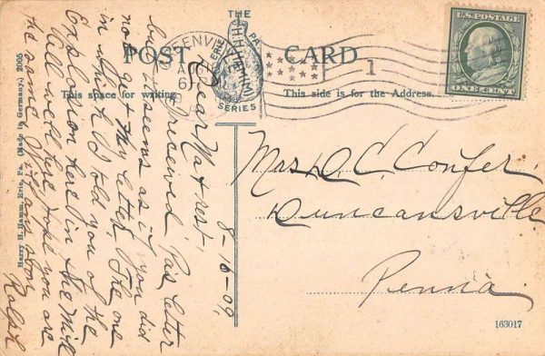 Greenville Pennsylvania Shenango Sunset Scene Antique Postcard K106540 - Image 2