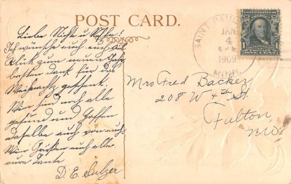 Cottage Grove Minnesota Flower Greeting Antique Postcard K106578 - Image 2