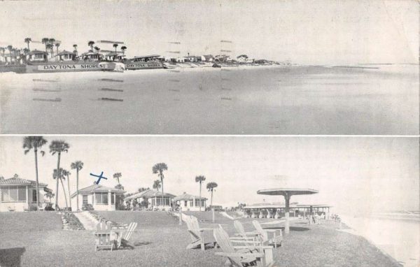 Daytona Beach Florida Shores Multiview Antique Postcard K106600