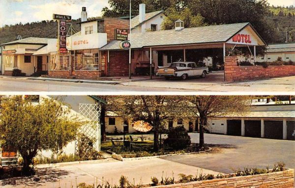 Williams Arizona Hulls Motel Multiview Vintage Postcard K106713